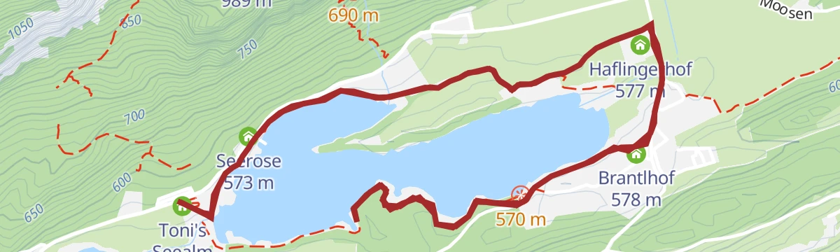 Barrierefreier Wanderweg entlang des Reintalersees